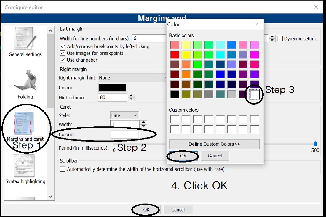 code blocks change cursor color
